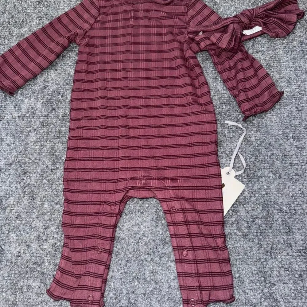 Cloud-island Burgundy Playsuit-romper